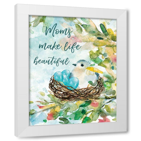 Mothers Nest II White Modern Wood Framed Art Print by Robinson, Carol