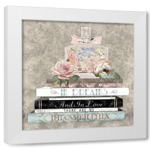 Perfume Dreams White Modern Wood Framed Art Print by Robinson, Carol