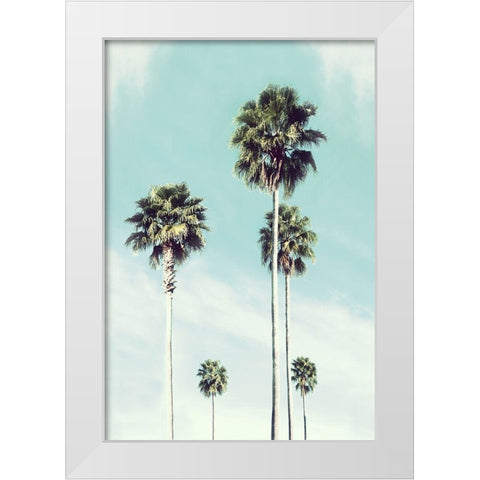 Vintage Palm White Modern Wood Framed Art Print by Carpentieri, Natalie