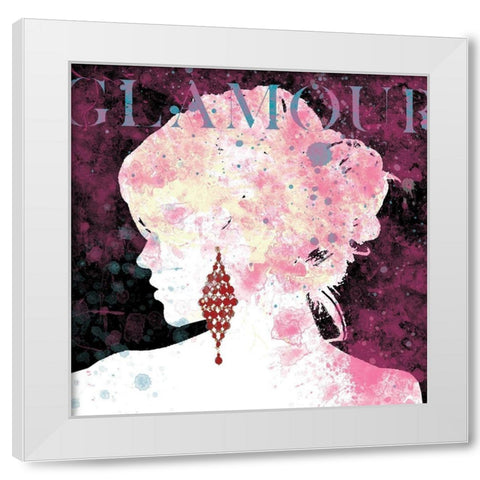 Glamour White Modern Wood Framed Art Print by Robinson, Carol