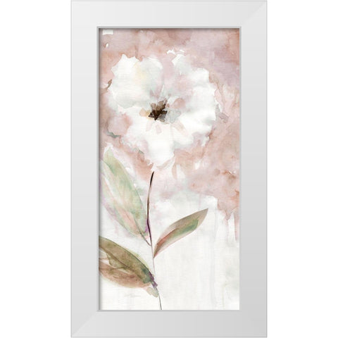 Summer Bloom I White Modern Wood Framed Art Print by Robinson, Carol