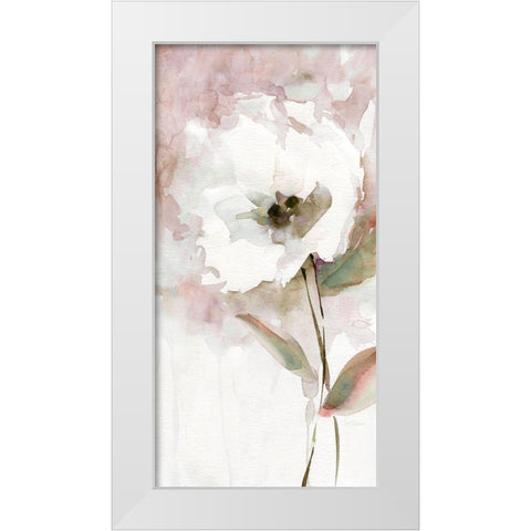 Summer Bloom II White Modern Wood Framed Art Print by Robinson, Carol