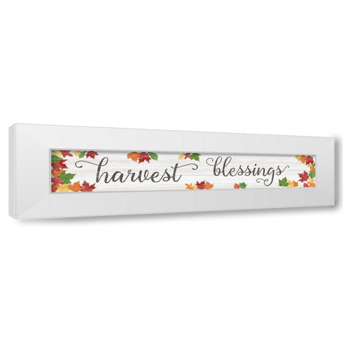 Harvest White Modern Wood Framed Art Print by CAD Designs