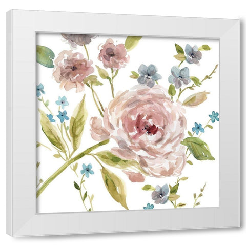 Summer Whisper II White Modern Wood Framed Art Print by Robinson, Carol