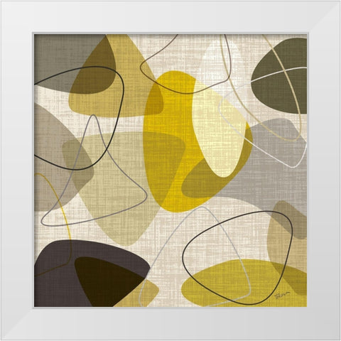 Sandstone I White Modern Wood Framed Art Print by Craven, Katrina