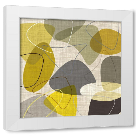 Sandstone II White Modern Wood Framed Art Print by Craven, Katrina
