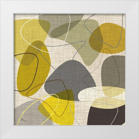 Sandstone II White Modern Wood Framed Art Print by Craven, Katrina