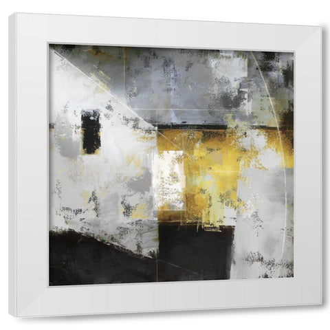 Uptown Tempo I White Modern Wood Framed Art Print by Berman, Ken