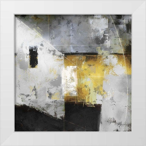 Uptown Tempo I White Modern Wood Framed Art Print by Berman, Ken