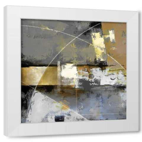 Uptown Tempo II White Modern Wood Framed Art Print by Berman, Ken