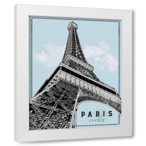 Mid Modern Paris White Modern Wood Framed Art Print by Carpentieri, Natalie