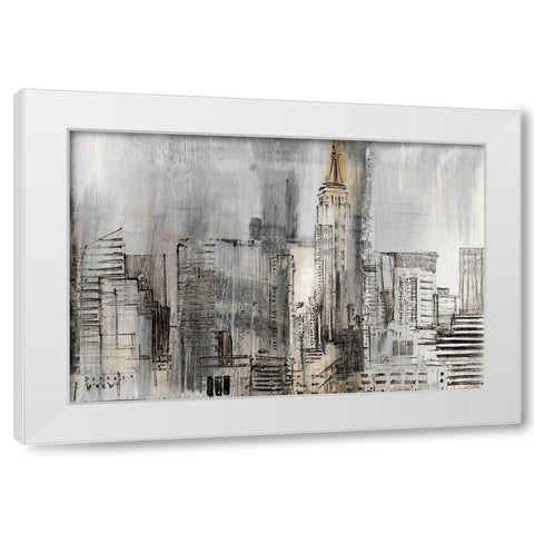 Empire Twilight Detail White Modern Wood Framed Art Print by Jill, Susan