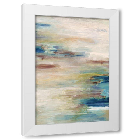Meandering Coast White Modern Wood Framed Art Print by Jill, Susan
