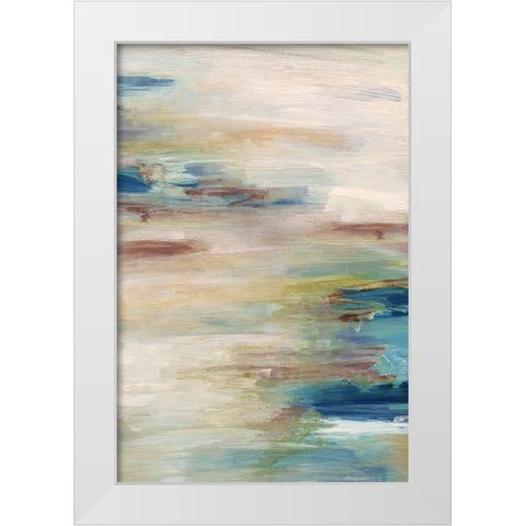 Meandering Coast White Modern Wood Framed Art Print by Jill, Susan