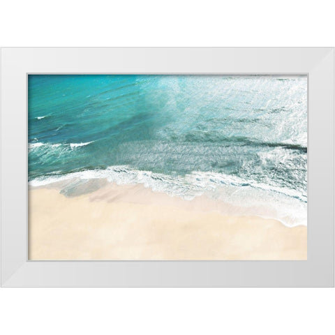 Maui Tides White Modern Wood Framed Art Print by Carpentieri, Natalie