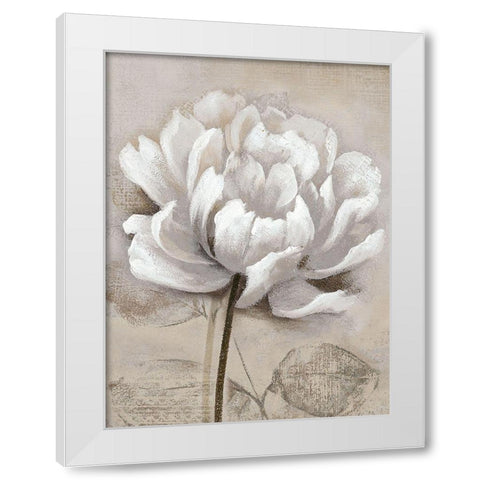 Soft White I White Modern Wood Framed Art Print by Nan