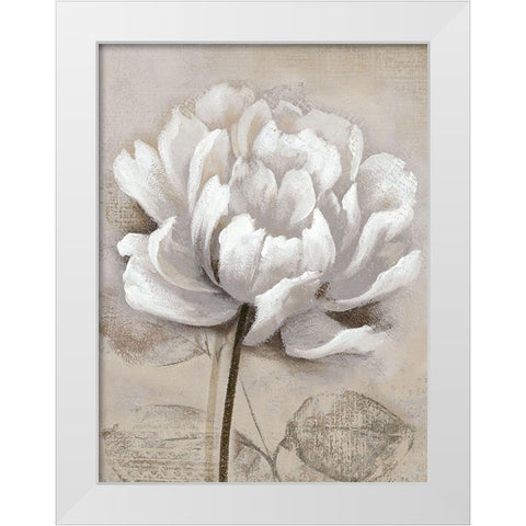 Soft White I White Modern Wood Framed Art Print by Nan