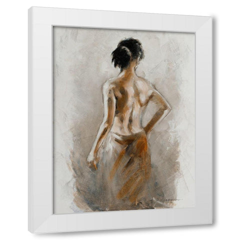 Spa Moment White Modern Wood Framed Art Print by Orme, E. Anthony
