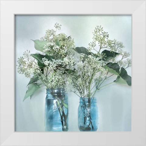 Bloomin Wild I White Modern Wood Framed Art Print by Weisz, Irene