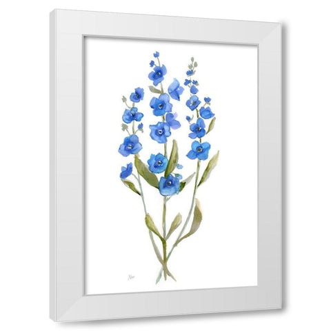 Petite Botanical II White Modern Wood Framed Art Print by Nan