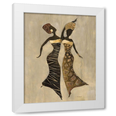 Celebration I White Modern Wood Framed Art Print by Shaternik, Julia