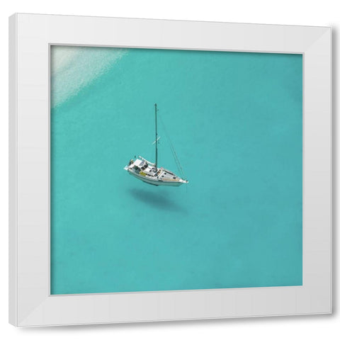 Shipwreck Beach White Modern Wood Framed Art Print by Bibikow, Walter