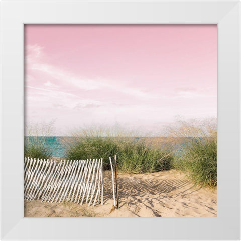 Sugar Sky White Modern Wood Framed Art Print by Day, Richard and Susan