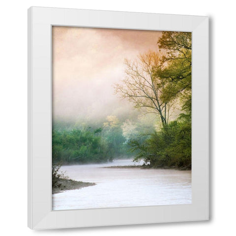 Beguiled White Modern Wood Framed Art Print by Klass, Raymond