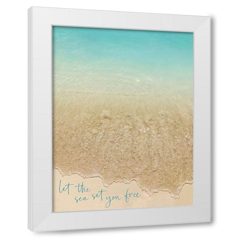 Calm Waters White Modern Wood Framed Art Print by Carpentieri, Natalie
