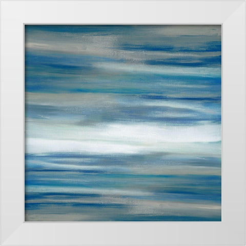 Sanibel Waters White Modern Wood Framed Art Print by Shapiro, Judith