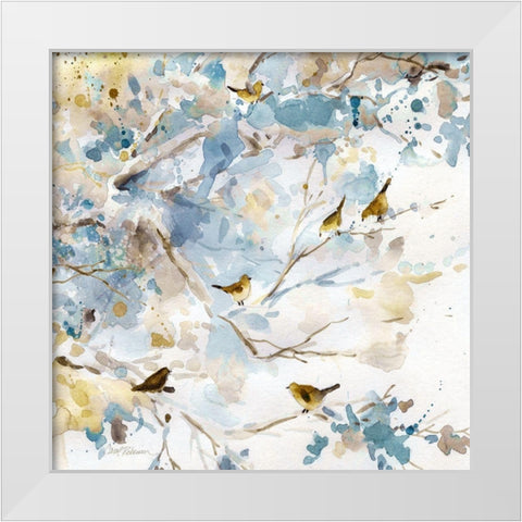 Topaz Spring I White Modern Wood Framed Art Print by Robinson, Carol