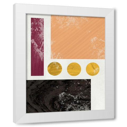 Essie Abstract II White Modern Wood Framed Art Print by Santiago, Daniela