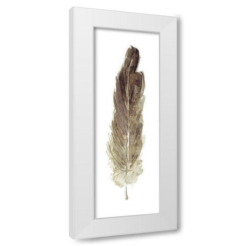 Soft Feather I White Modern Wood Framed Art Print by Swatland, Sally