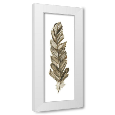 Soft Feather III White Modern Wood Framed Art Print by Swatland, Sally