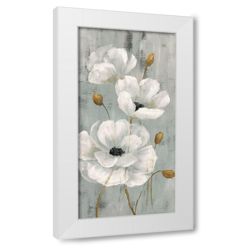 Pearl Garden I White Modern Wood Framed Art Print by Nan