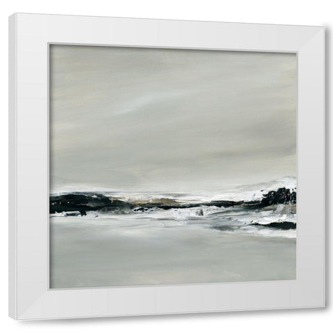 Ocean Breakers White Modern Wood Framed Art Print by Robinson, Carol