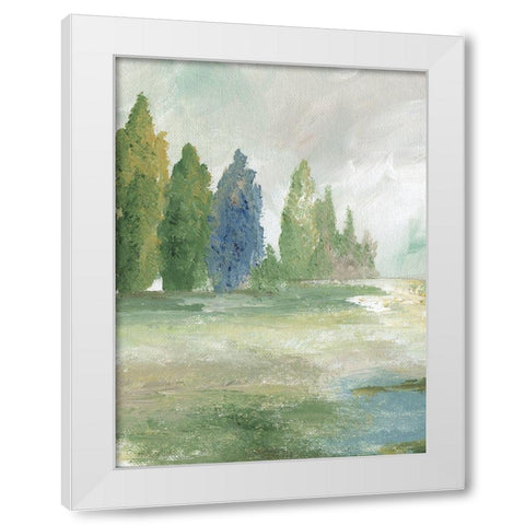 Jeweled Valley I White Modern Wood Framed Art Print by Nan