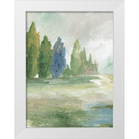 Jeweled Valley I White Modern Wood Framed Art Print by Nan