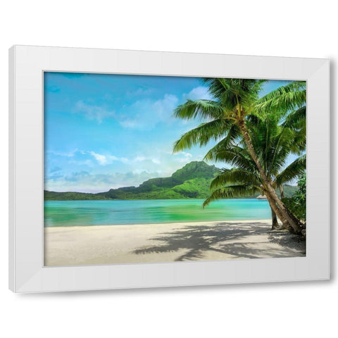 Getting There White Modern Wood Framed Art Print by Calascibetta, Mike