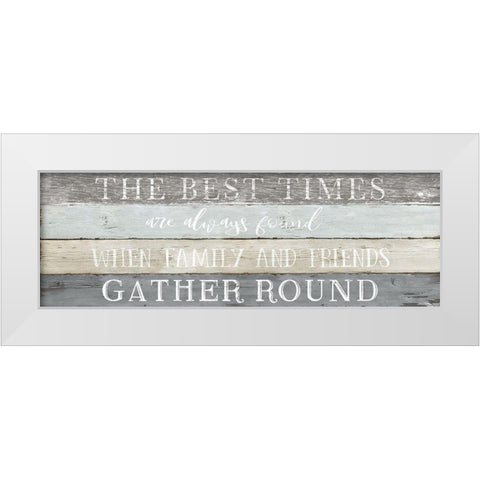 Best Times White Modern Wood Framed Art Print by Carpentieri, Natalie