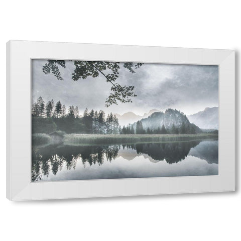 Evening Melody White Modern Wood Framed Art Print by Weisz, Irene