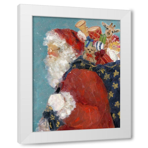 Santas Ready White Modern Wood Framed Art Print by Swatland, Sally