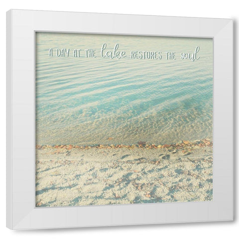 Retrobeach I White Modern Wood Framed Art Print by Weisz, Irene