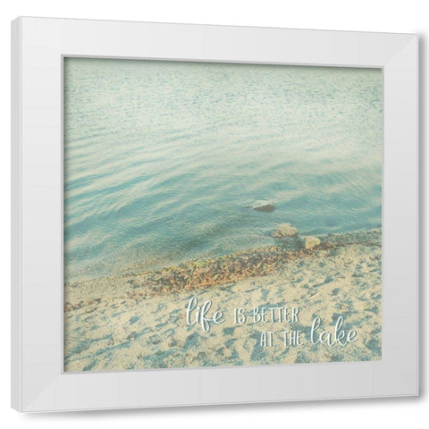 Retrobeach II White Modern Wood Framed Art Print by Weisz, Irene