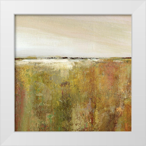 Dream Fields White Modern Wood Framed Art Print by Robinson, Carol
