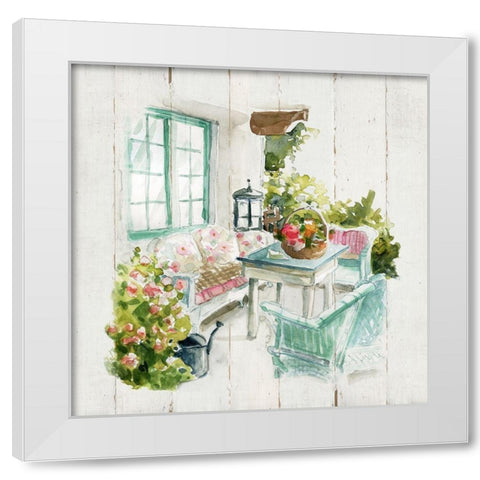 Shiplap Cottage Retreat White Modern Wood Framed Art Print by Robinson, Carol