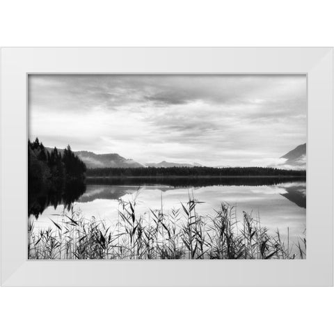 Another Place White Modern Wood Framed Art Print by Weisz, Irene