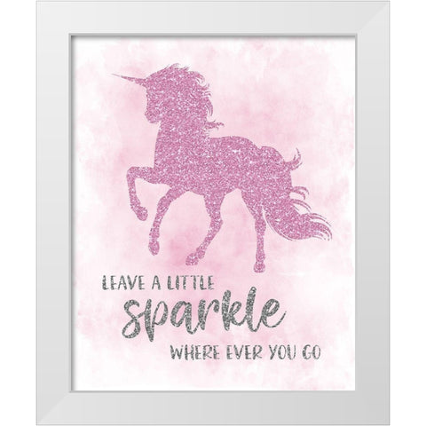 Sparkle White Modern Wood Framed Art Print by Carpentieri, Natalie