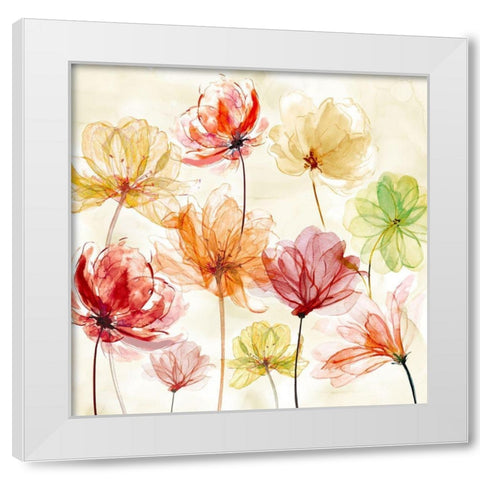Splash of Color White Modern Wood Framed Art Print by Robinson, Carol