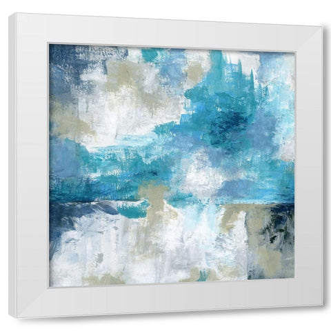 By the Sea White Modern Wood Framed Art Print by Craven, Katrina